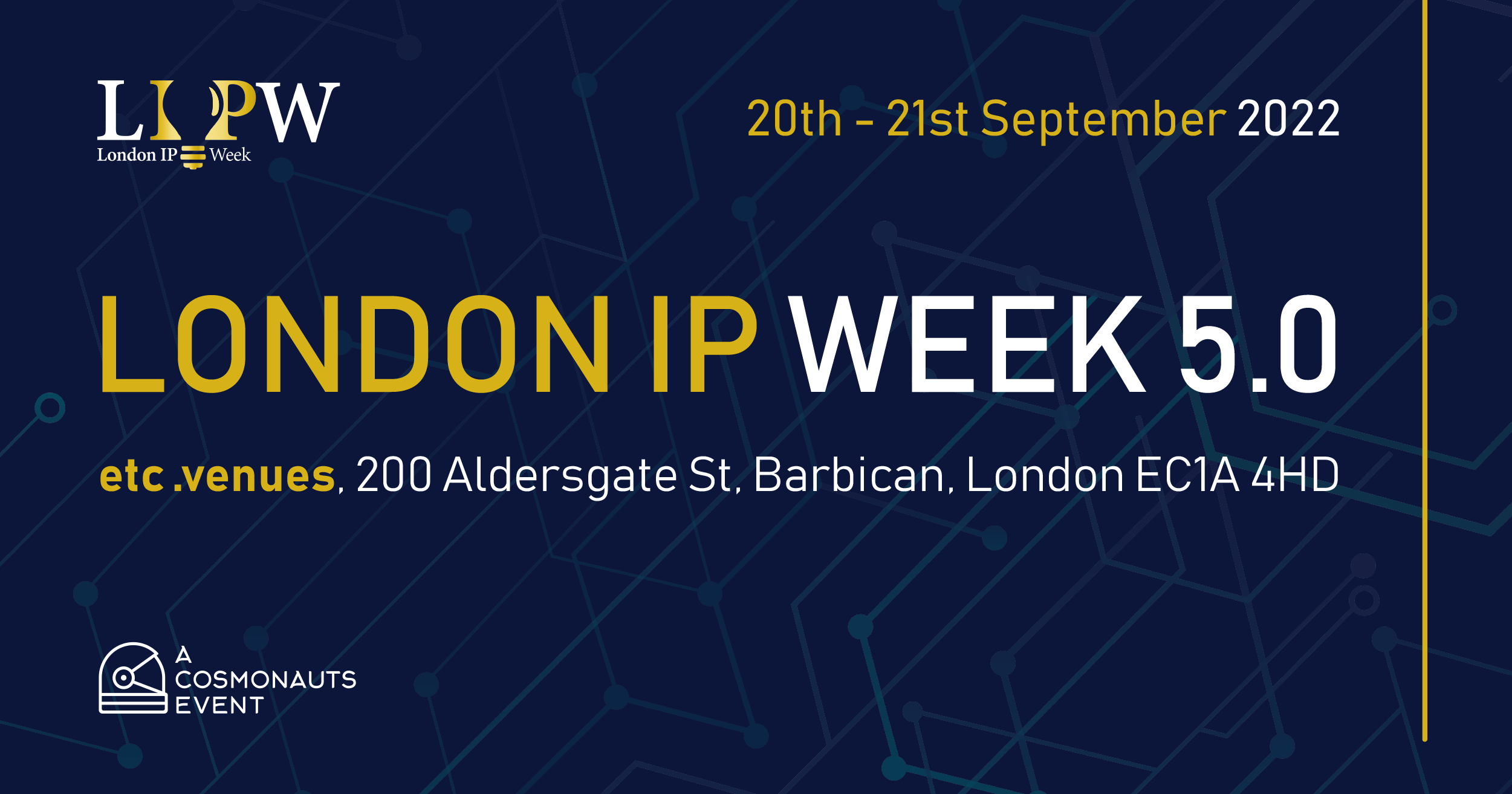 Save the date London IP Week is back!