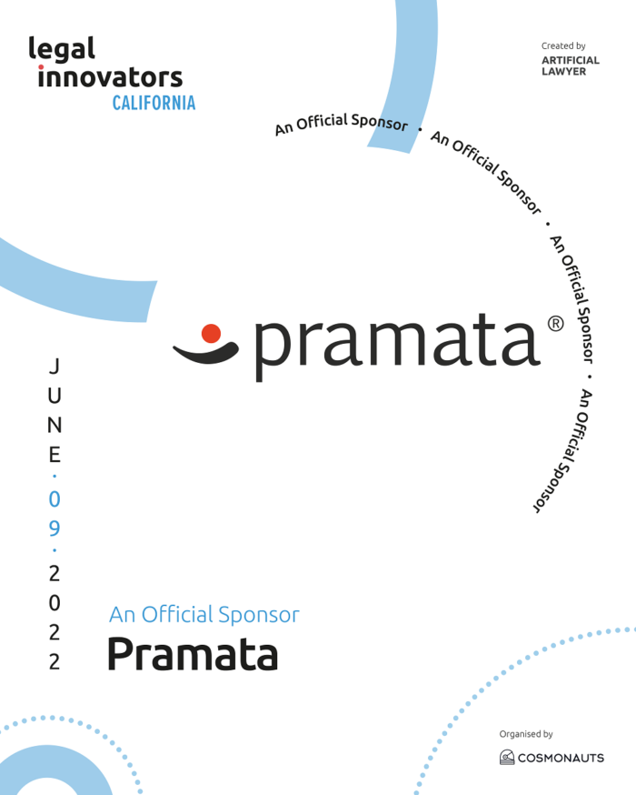 Pramata, the legal innovators california official sponsors